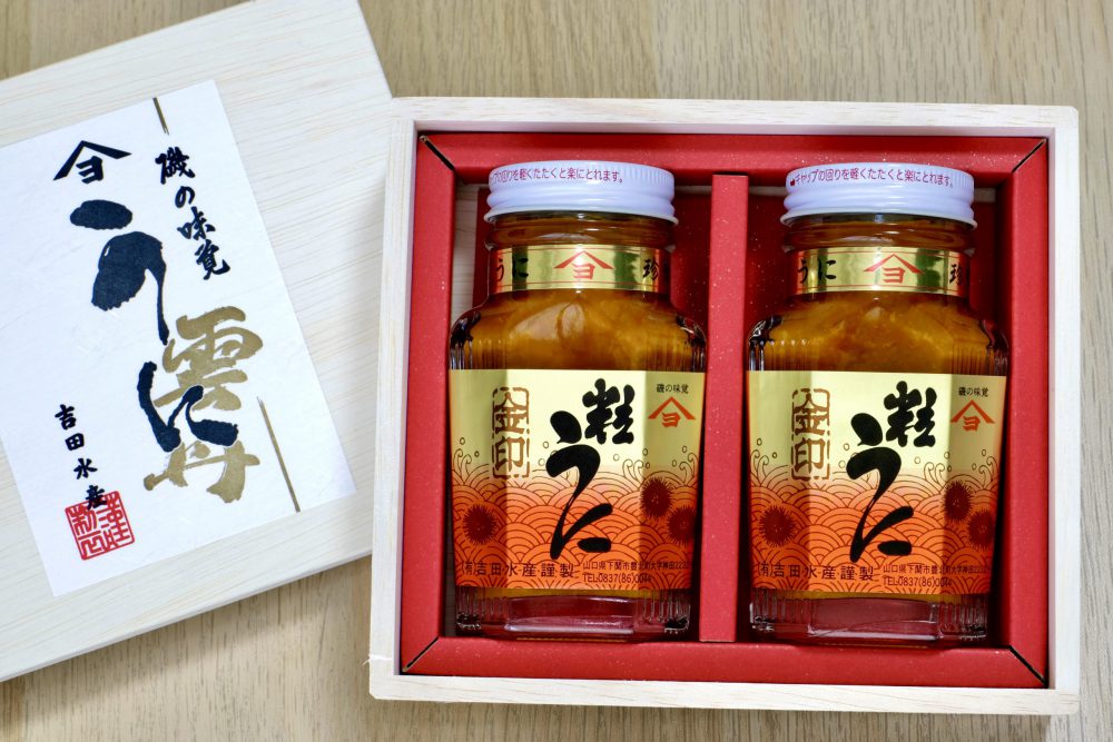 市場 お中元 粒うに100g 海産品 冷凍90日 とらふぐうに添え120g 熨斗対応 とらふぐ20g 関門舌鼓